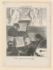 L'Orchestre pendant qu'on joue une tragédie