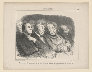 Physionomies de spectateurs de la Porte St-Martin...