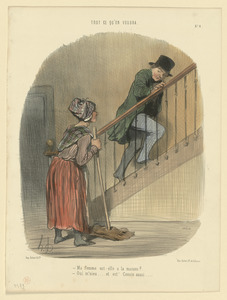 Ma femme est-elle à la maison?...