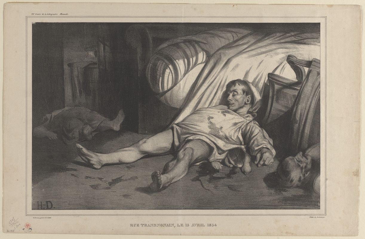 Rue Transnonain, le 15 avril 1834 Digital Commonwealth