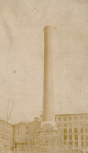 Completed Ayer Mills chimney