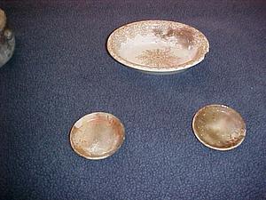 Three decorative bowls