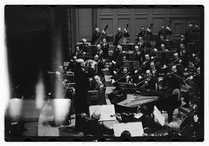 Orchestra performance, Boston Symphony Hall