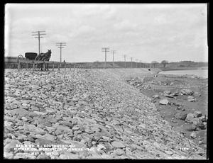 Sudbury Reservoir, Section C, riprap on the northerly side of the Worcester Turnpike, from the east, Southborough, Mass., May 4, 1897