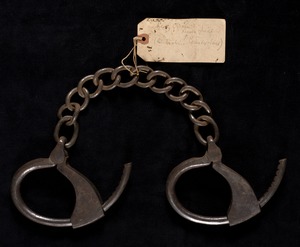 Leg shackles from Lenox jail