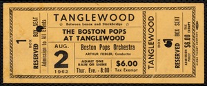 Tanglewood ticket reserved box seat