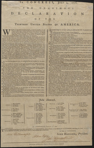 In Congress, July 4, 1776