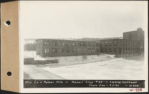 Otis Co., Palmer Mills, repair shop #20, looking southeast, Palmer, Mass., Mar. 2, 1936