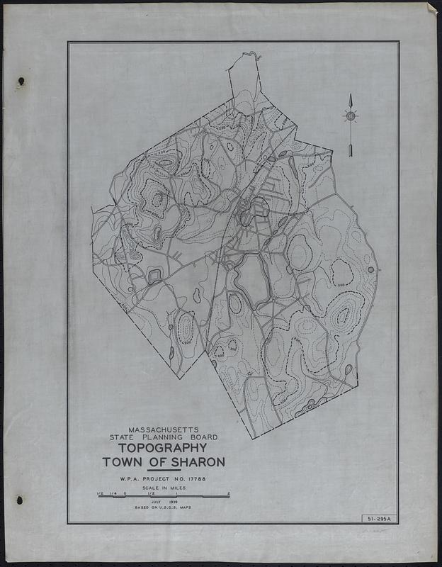 Topography Town Of Sharon   Digital Commonwealth