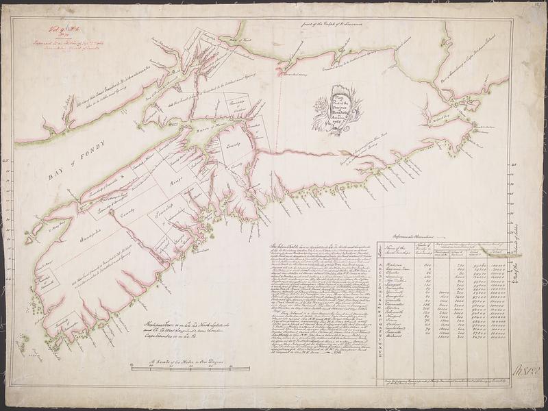 Plan of part of the Province of Nova Scotia or Accadie