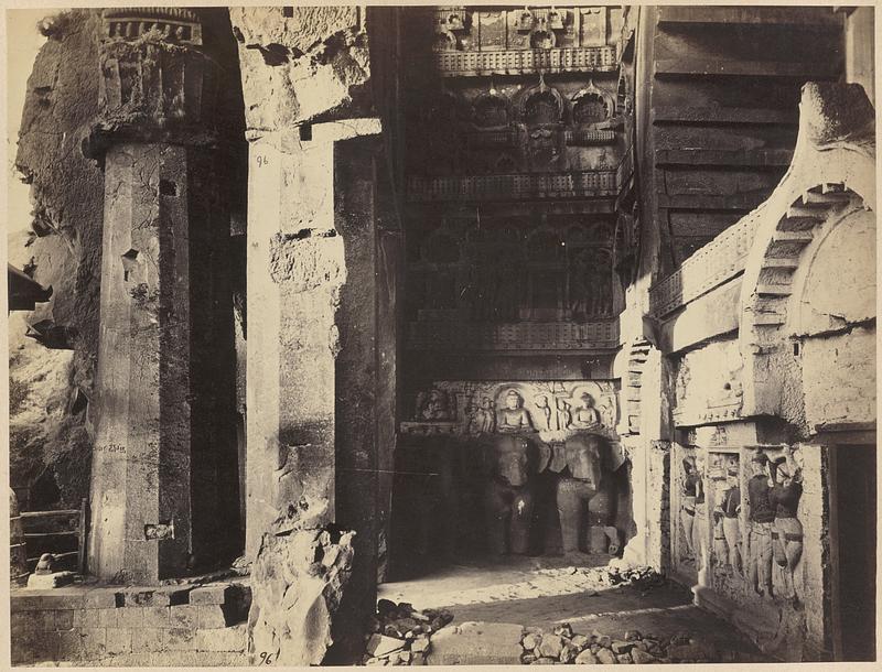 Entrance to Chaitya Hall, Karli Caves, Karli, India