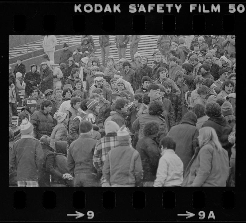 Spectators Riots Super bowl riot - South Boston - Digital Commonwealth