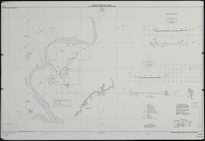 Airport obstruction chart, OC 937, Eau Claire County Airport, Eau Claire, Wisconsin