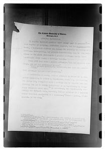 Typed document titled "Diriment impediments"