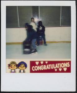 Ice skating trio