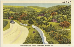 Mountains along Canoe Creek near Altoona, Pa.