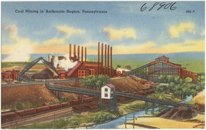 Coal mining in Anthracite Region, Pennsylvania