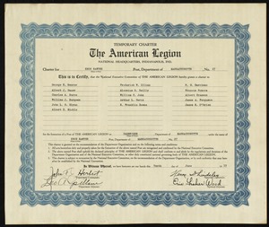 American Legion charter