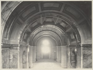 Entrance Hall from Grand Staircase, construction of the McKim Building