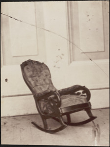 Chair in which President Lincoln was assassinated