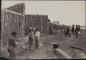 Building stockade at Alexandria, Virginia