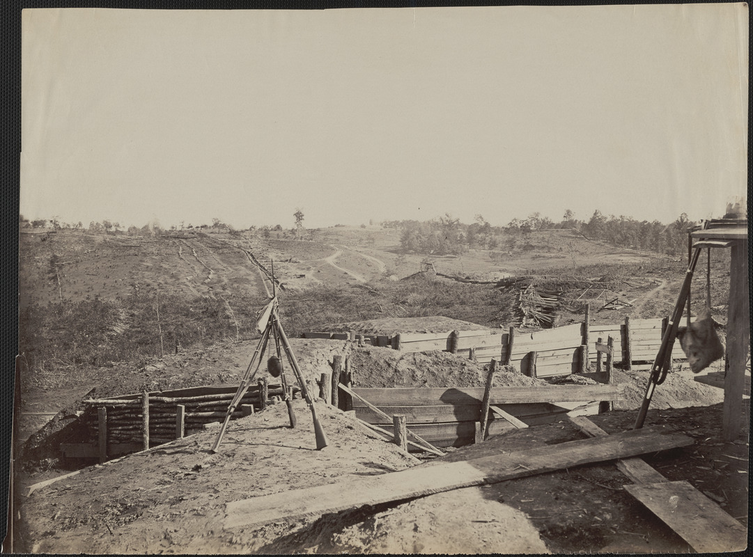Confederate fortifications in front of Atlanta