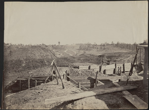 Confederate fortifications in front of Atlanta