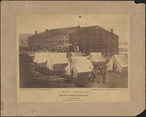 Libby Prison, the only picture in existence, as it appeared, August 23, 1863