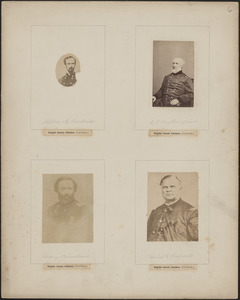 Four portraits: Stephen G. Burbridge, C. P. Buckingham, Hiram Burnham, Daniel S. Bidwell
