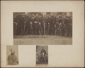 Three portraits: Louis Blenker and his division officers [17 men], Louis Blenker, Louis Blenker