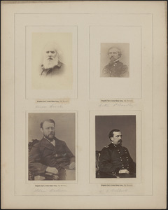 Four portraits: Horace Brooks, Luther T. Bradley, Adam Baden, O. E. Babcock