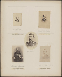 Five portraits: B.C. Christ, Thomas E. Chickering, Charles Candy, H.C. Corbin, Cleveland I.[?] Campbell