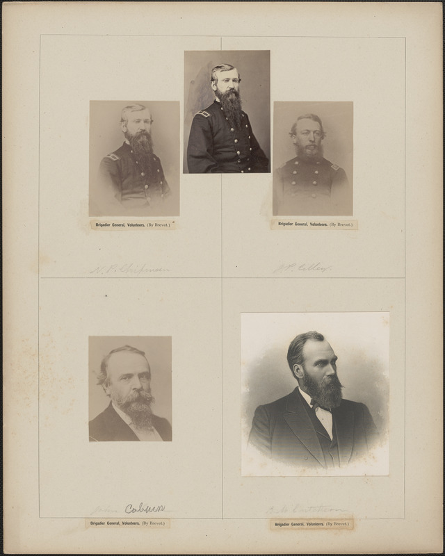 Five portraits: N.P. Chipman [two], J.P Cilley, John Coburn, B. McCutcheon[?]