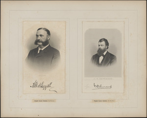 Two portraits: Allen[?] Duggeth[?], J.H. Devereux