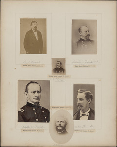 Six portraits: Paul Frank, Addison Farnsworth, E. B. Fowler, Joseph W. Fisher, A. B. Farr, Otto Funke