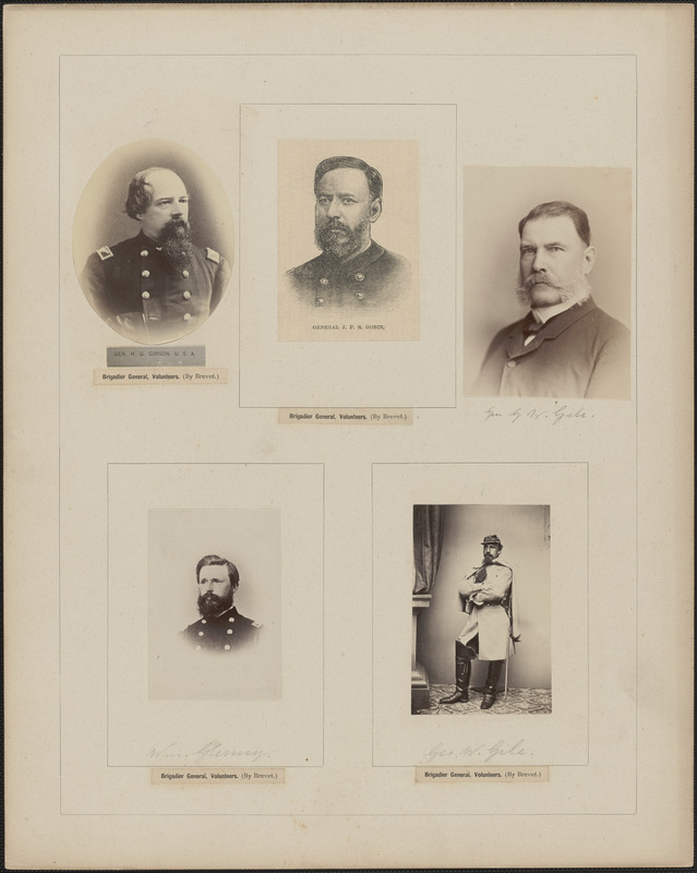 Five portraits: H. G. Gibson, J. P. S. Gobin, G. W. Gile, William Glenny, George W. Gile