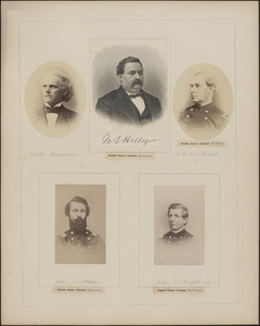 Five portraits: Walter Harriman, W. S. Hillyer, H. A. Hawbright, John H. Howe, John W. Hoffman