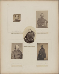 Five portraits: M. D. Hardin, William Hayes, L. C. Hunt, S. B. Holabird, J. A. Hardie