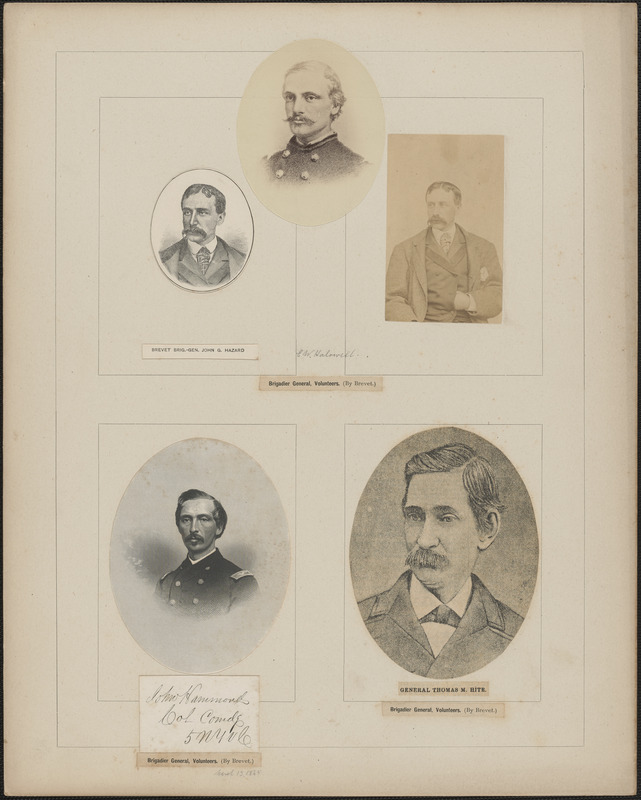 Five portraits: John G. Hazard, E. W. Halowell, John G. Hazard, John Hammond, Thomas M. Hite