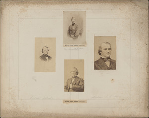 Four portraits: Henry M. Judah, three portraits of Andrew Johnson