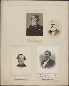 Four portraits: S. L. Lee, John C. Lee, Tenant Lomax, C. E. Lippincott