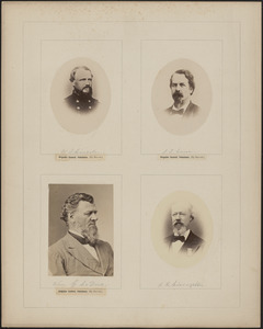 Four portraits: W. S. Lincoln, J. Q. Lane, William G. Le Duc, R. R. Livingston
