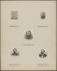 Five portraits: W. H. Ludlow, Ben C. Ludlow, [William H.] Henry Lytte, John S. Littell, David [s/b Daniel] Leasure