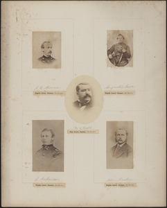 Five portraits: J. K. Mizner, Augustus Moor, George W. Mindil, R. Mackenzie, John Markoe