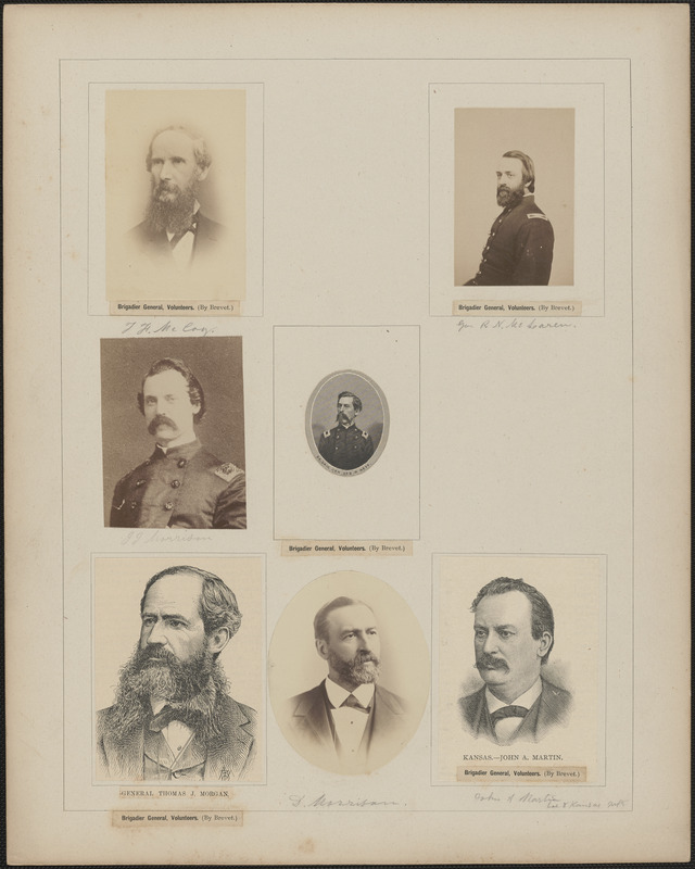 Seven portraits: T. F. McCoy, R. N. McLaren, J. J. Morrison, George W. Neff, Thomas J. Morgan, D. Morrison, John A. Martin