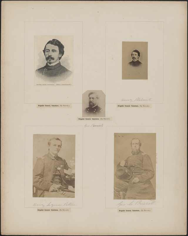 Five portraits: [two of] Henry Pleasants, George Pomutz, Henry Lyman Patten, George L. Prescott