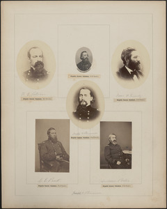 Six portraits: F. E. Patterson, A. Sanders Piatt, Isaac F. Quinby, Joseph B. Plummer, C. E. Pratt, Andrew Porter