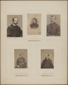 Five portraits: [two of] George H. Sharp, E. W. Serrell, Alfred Sully, William E. Strong