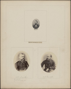 Three portraits: W. H. Sidell, N. B. Sweitzer, C. G. Sawtelle