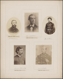 Five portraits: B. F. Scribner, Peter J. Sullivan, G. A. Stone, James Stewart Jr., W. B. Stokes